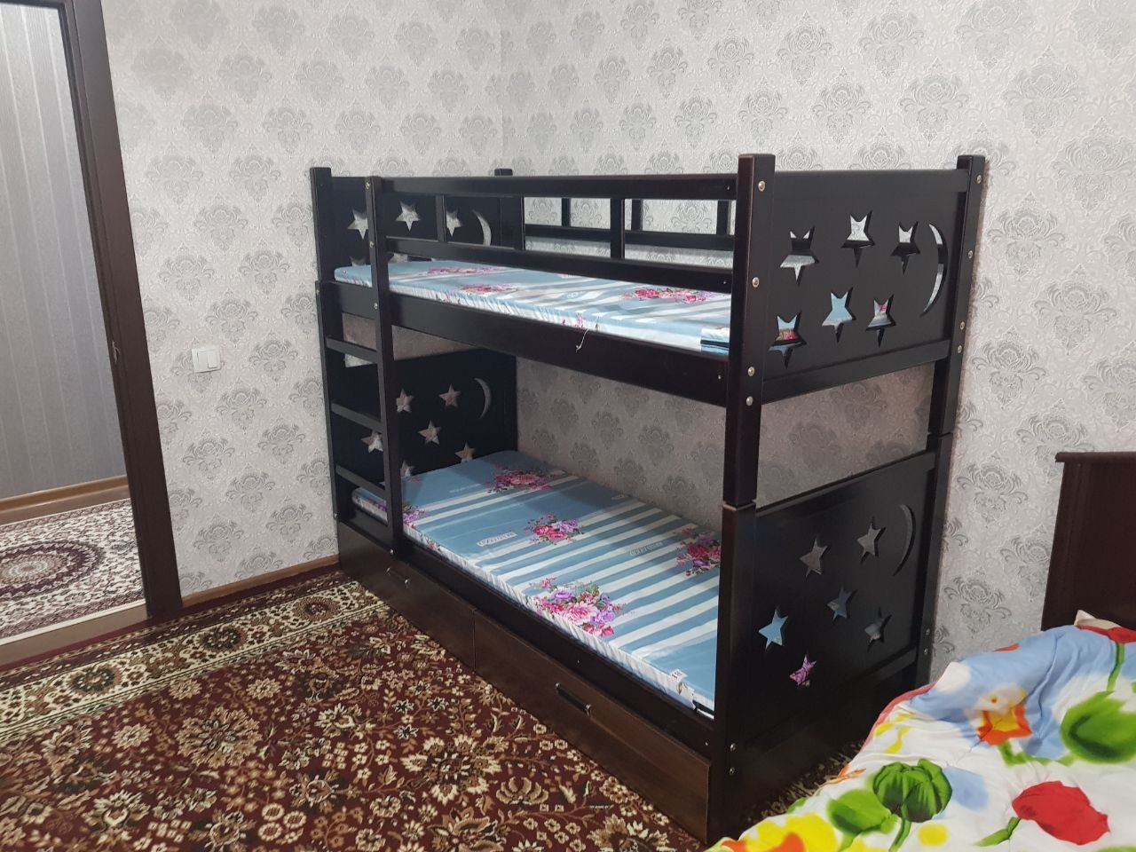 Двухъярусная кровать с двумя ящиками. 2 qavatli kravat