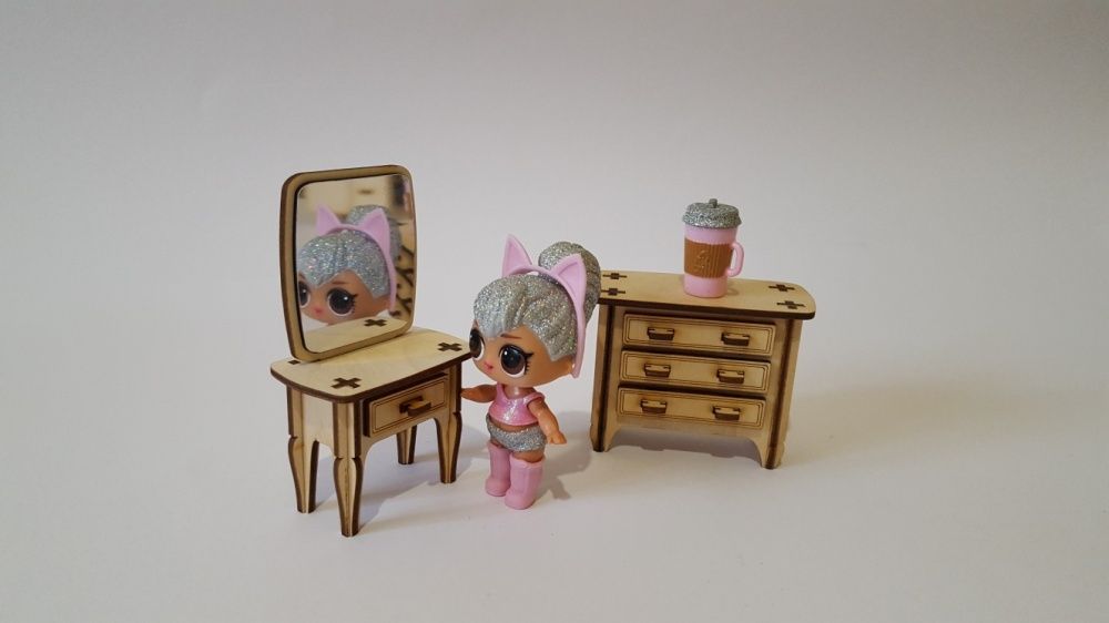 Набор мебели для кукол LOL (ЛОЛ) и Sylvanian Families (15 предметов)