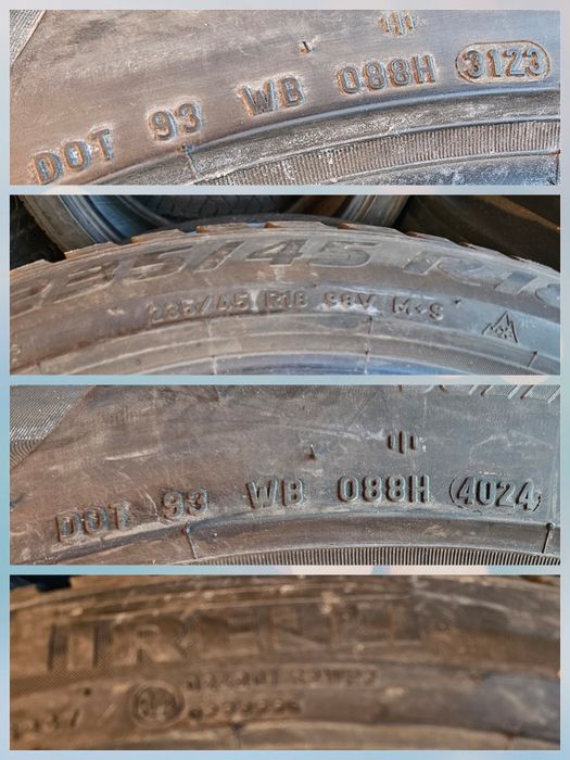 Jante VW 18 Passat 3G B8 R line echip iarna 235 45 18 Pirelli DOT 2023