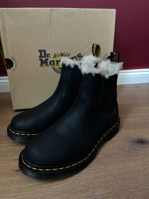 Намалени! Dr. Martens 2976 Leonore Faux Fur боти, 38 размер