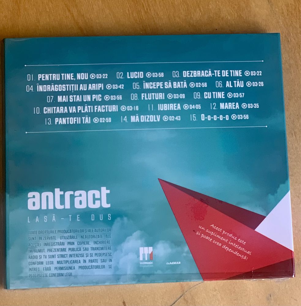 Cd Antract - lasa-te dus Nou