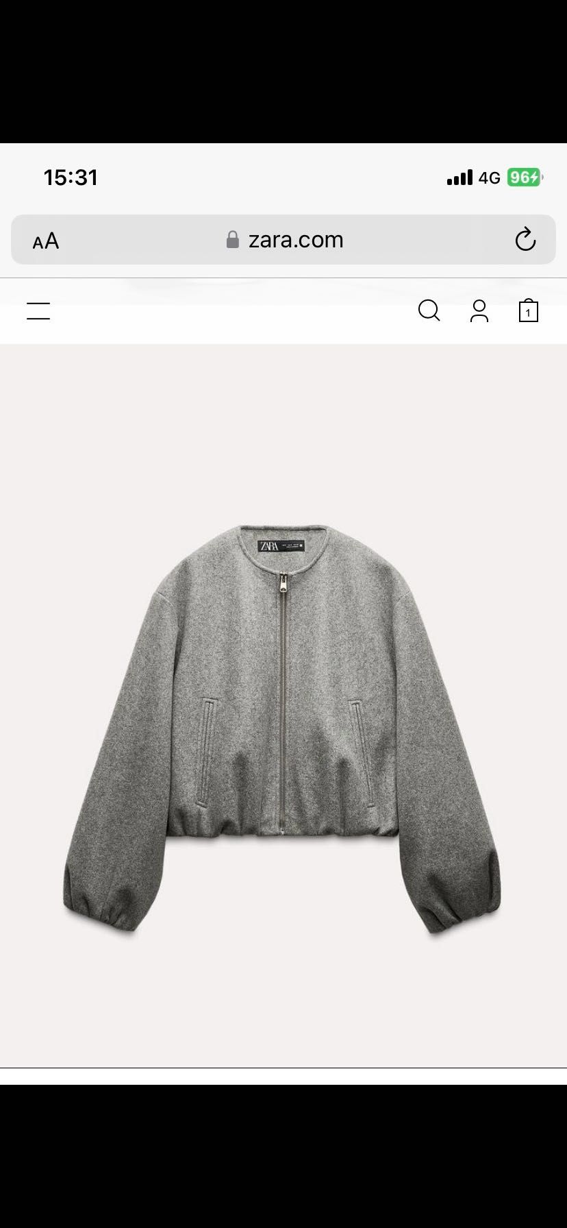 Zara бомбър якеL