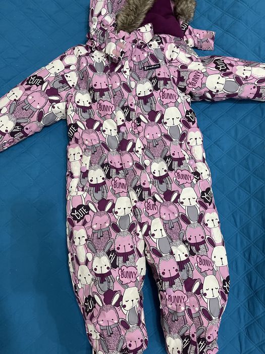 Зимняя детская куртка комбинезон