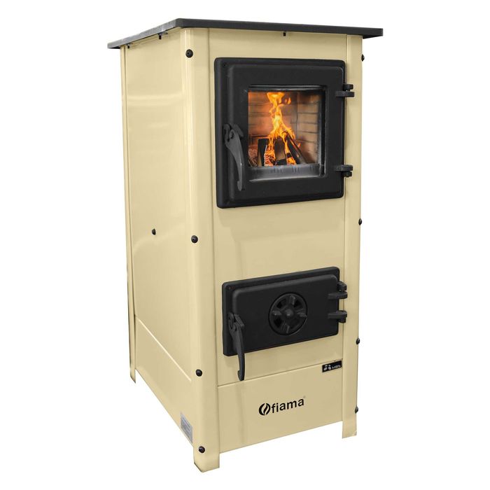 Semineu cu plita din fonta Fiama SD HERA, pe lemne putere 6 kW