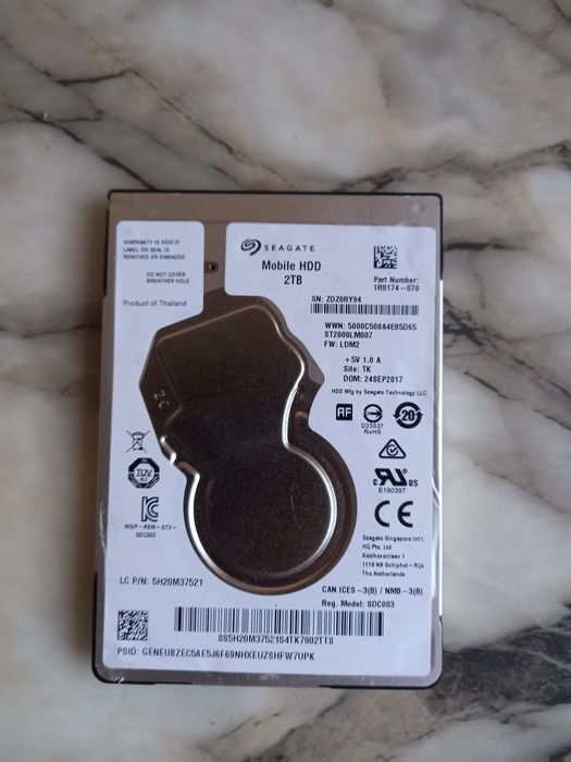 Хард диск за лаптоп 2TB Seagate Mobile HDD, 5400 rpm, 128 MB