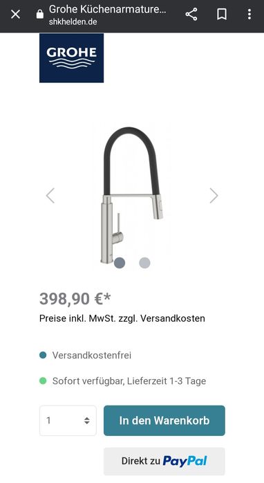 Okazie!Vand baterii Grohe sigilate  (Germania)