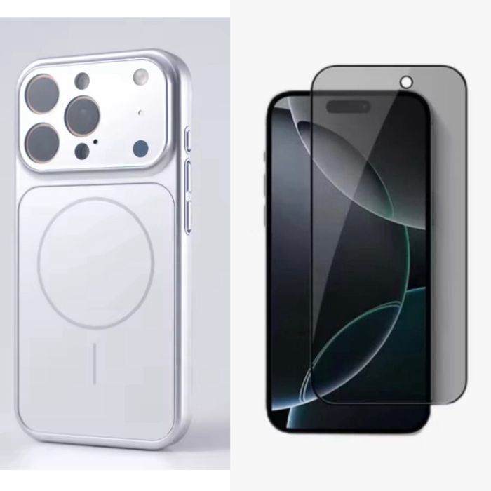 Husa MagsLens si Folie Sticla Privacy Iphone 17/17 PRO/17 PRO MAX/AIR