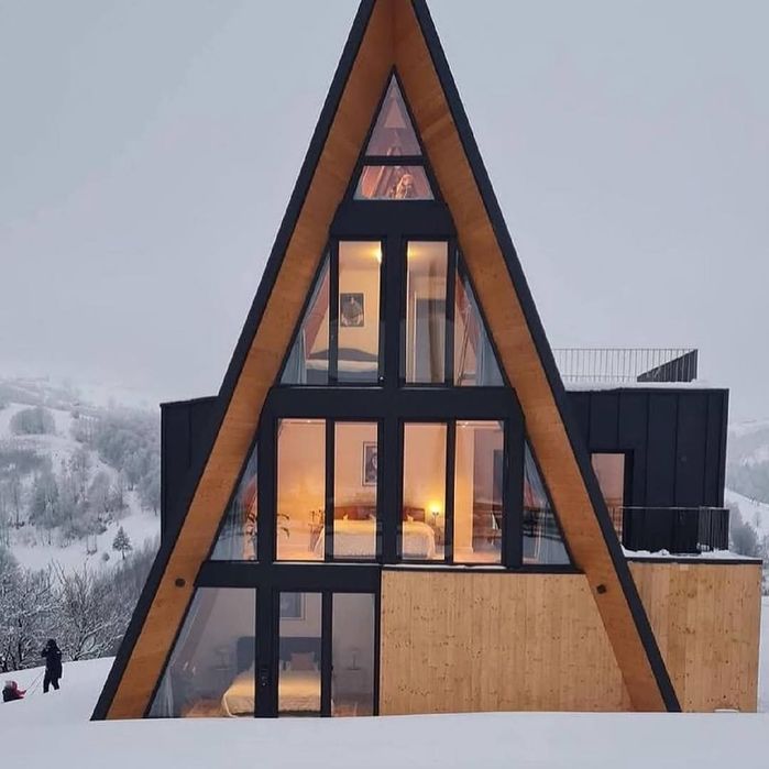 Vând cabane tip A frame