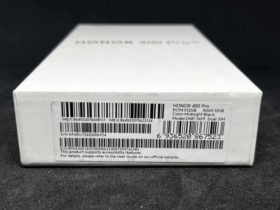 HONOR 400 Pro  Midnight Black 512GB  12GB/ ЗАПЕЧАТАН / 36м гаранция