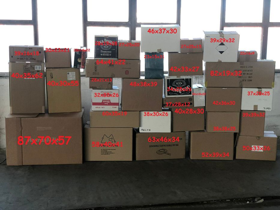 Cutii carton pt mutari/depozitare/colete, f.f.ieftine