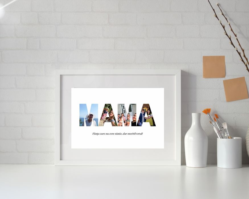 8 martie cadou colaj foto pentru mama