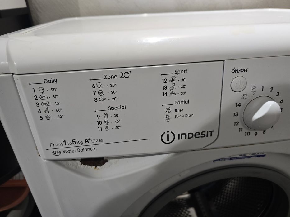 Пералня 1-5кг Indesit