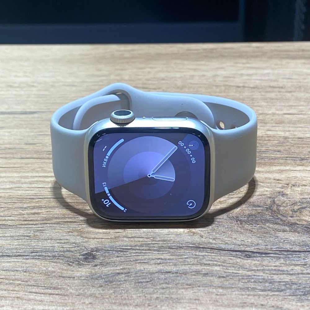 Apple watch 7 series, 41 mm, Starlaight, АКБ89%, 9140/A10