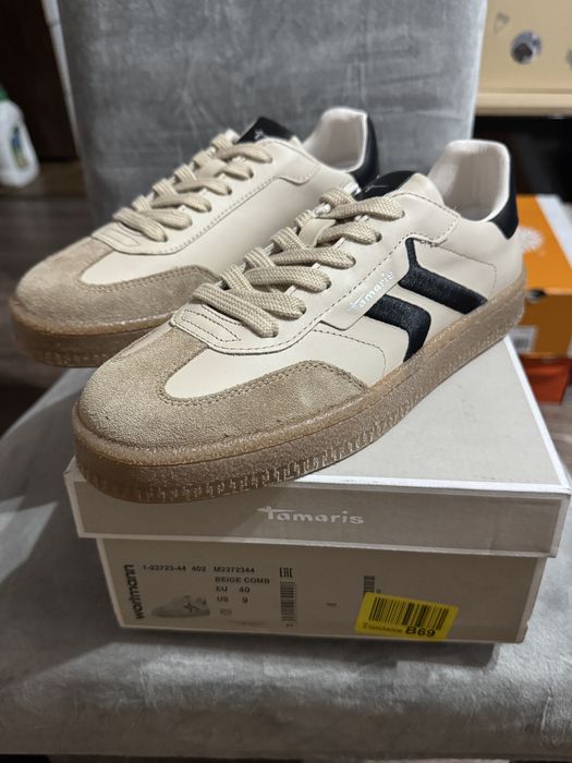 Tamaris Ledersneakers Beige Eur40 unisex