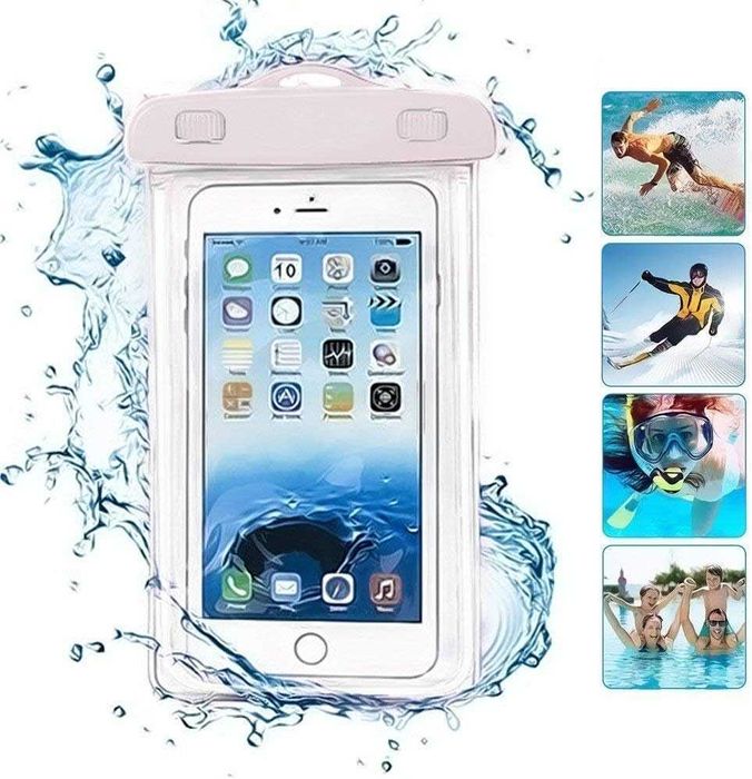 Husa impermeabila pentru telefon IPX8 6.5 inch pentru inot si plaja