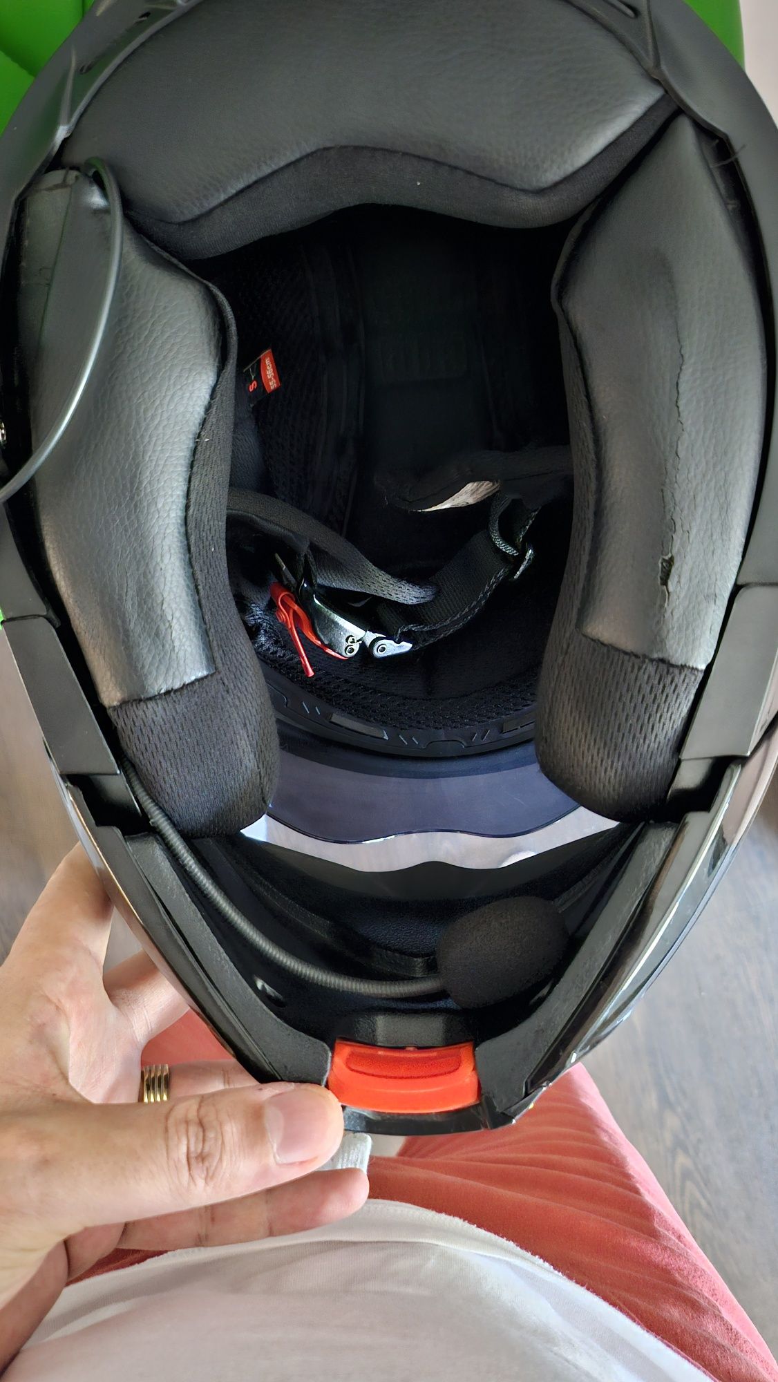 Casca moto flip up