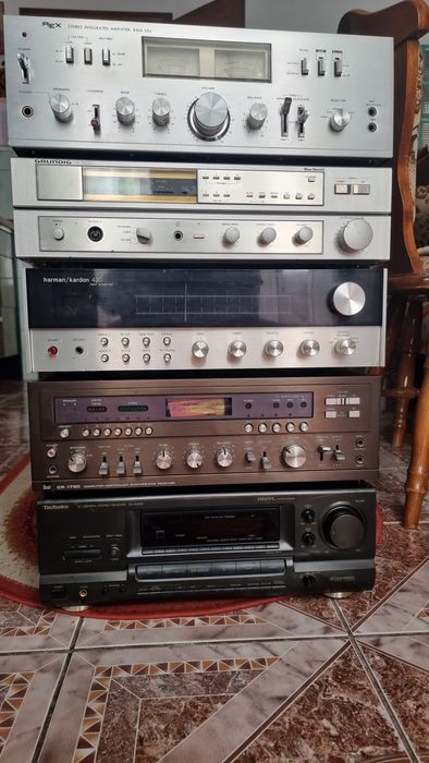 Amplificatoare, receveri, technichs ,dual,harman/kardon,grundig,rex.