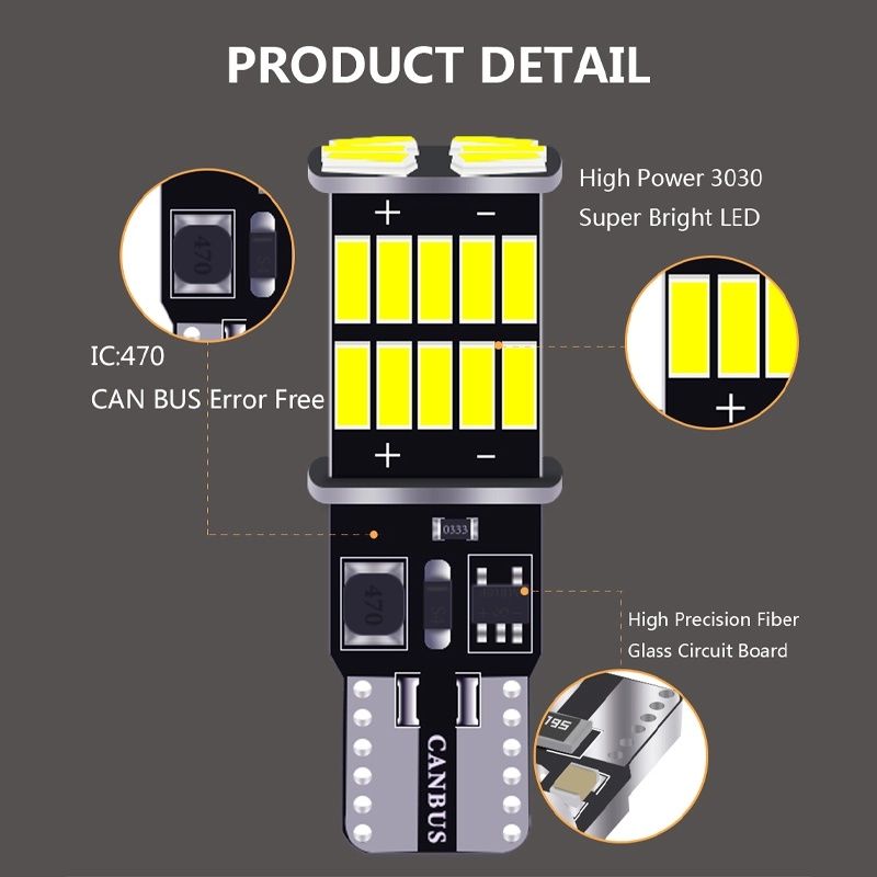 T10 w5w led 12v крушка