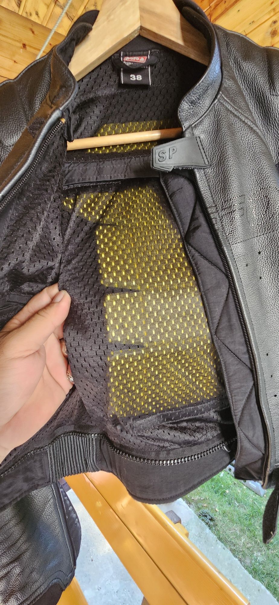 Costum moto de damă din piele 38 S
