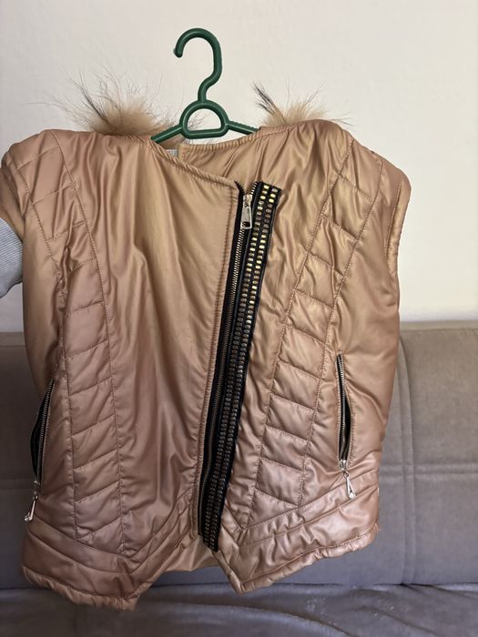 Дамски елек Bratan с естествен косъм