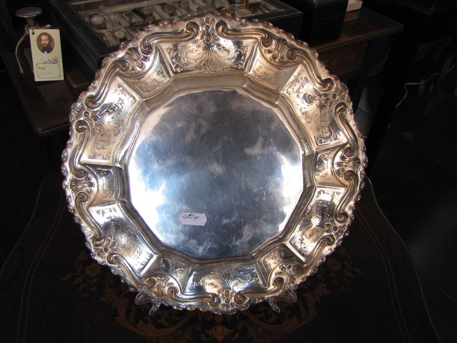 Platou argint masiv