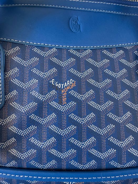 GOYARD Bowling Bag 55 Bleu Goyardine