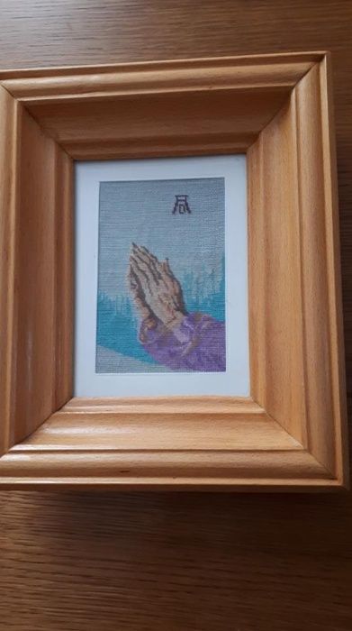 Vand/ Schimb Tablou goblen cu rama din lemn lacuita + sticla protect