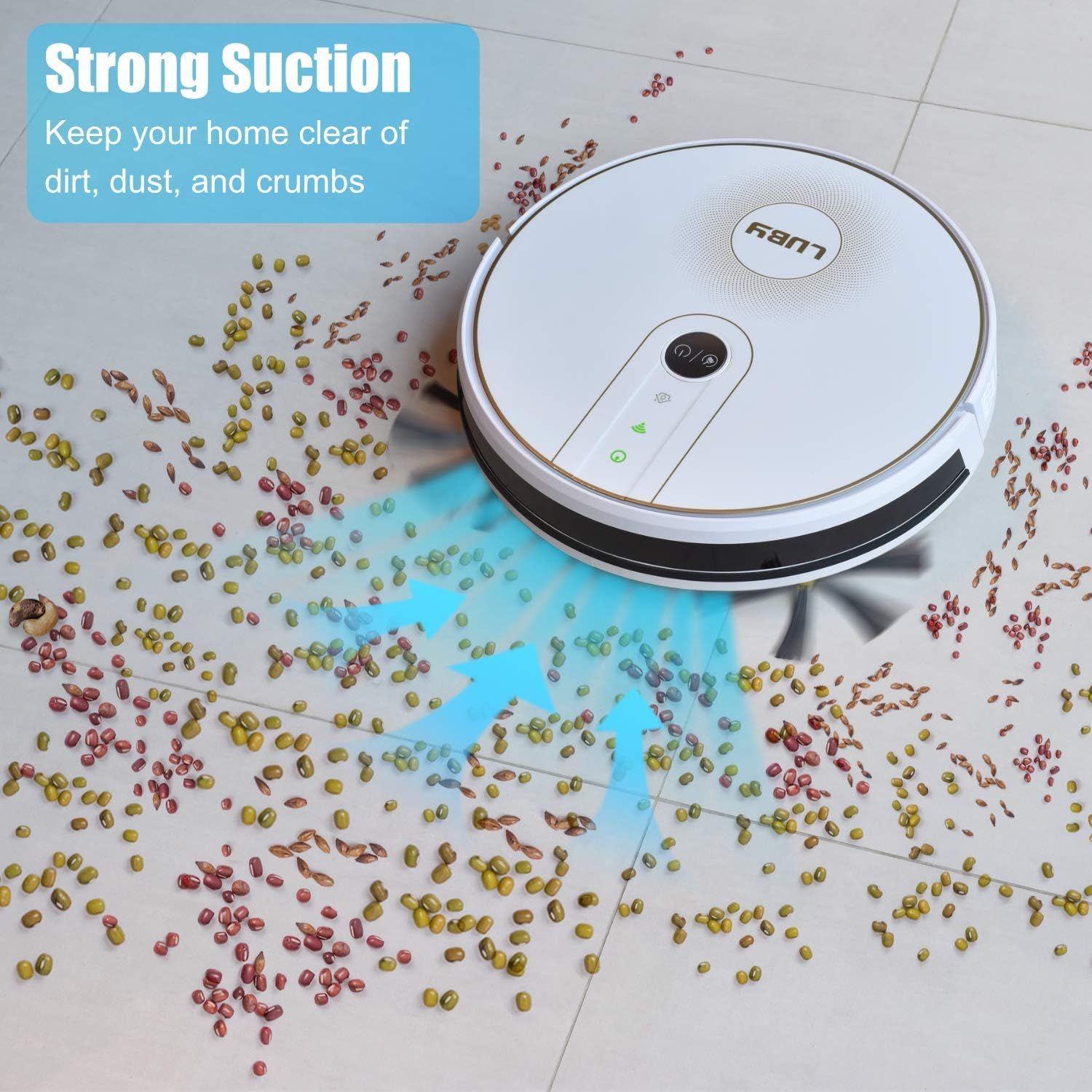 Aspirator robot inteligent LUBY cu mop si control aplicatie | 703301