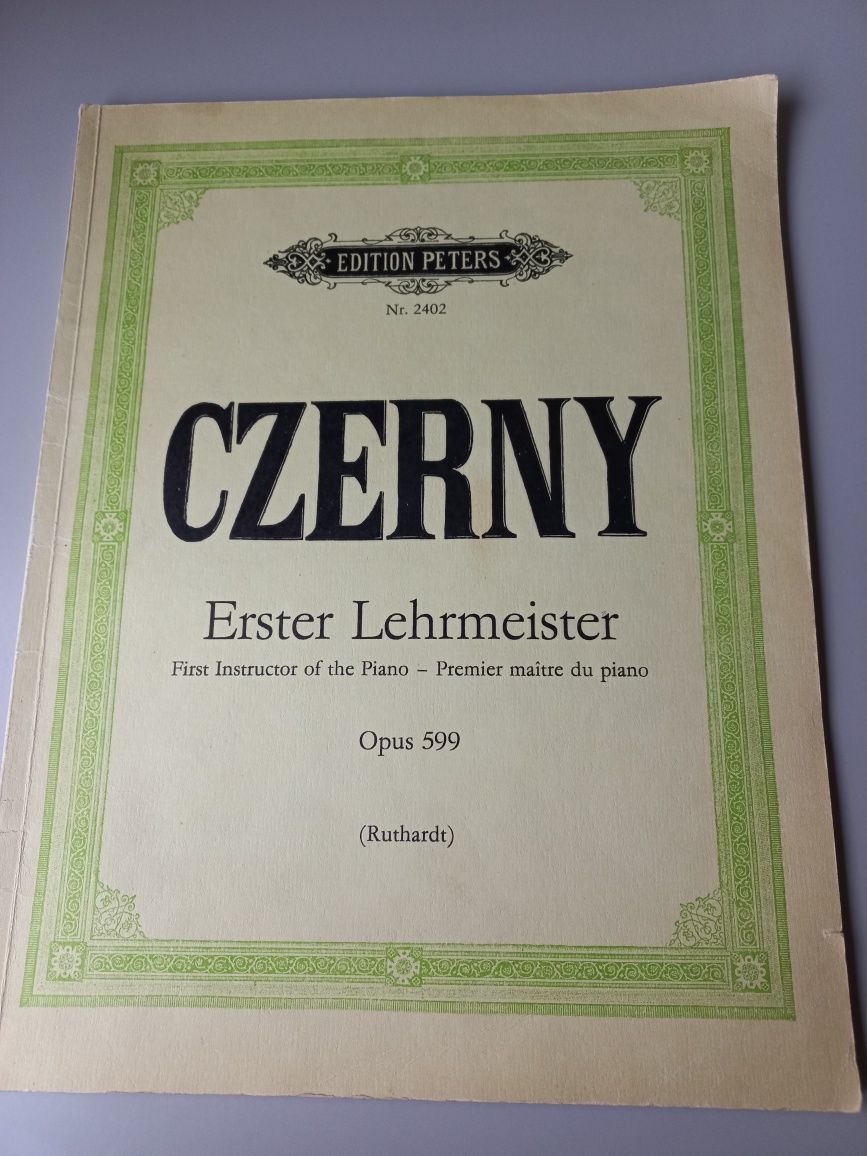 Школа по пиано Czerny Opus 599 Edition Peters
