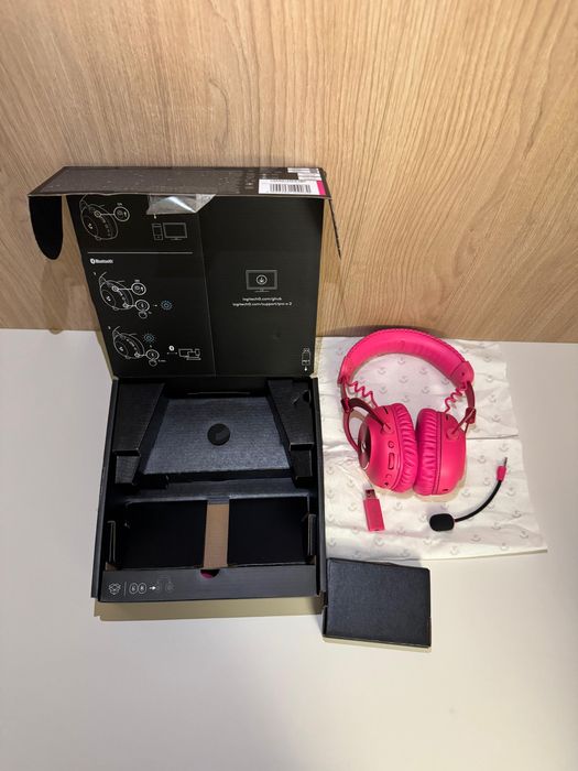 Casti gaming wireless PRO X 2 Lightspeed, Magenta