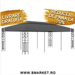 Pavilion/Foisor/Cort pentru gradina/terasa 3×6 m Gri Antracit REDUCERI