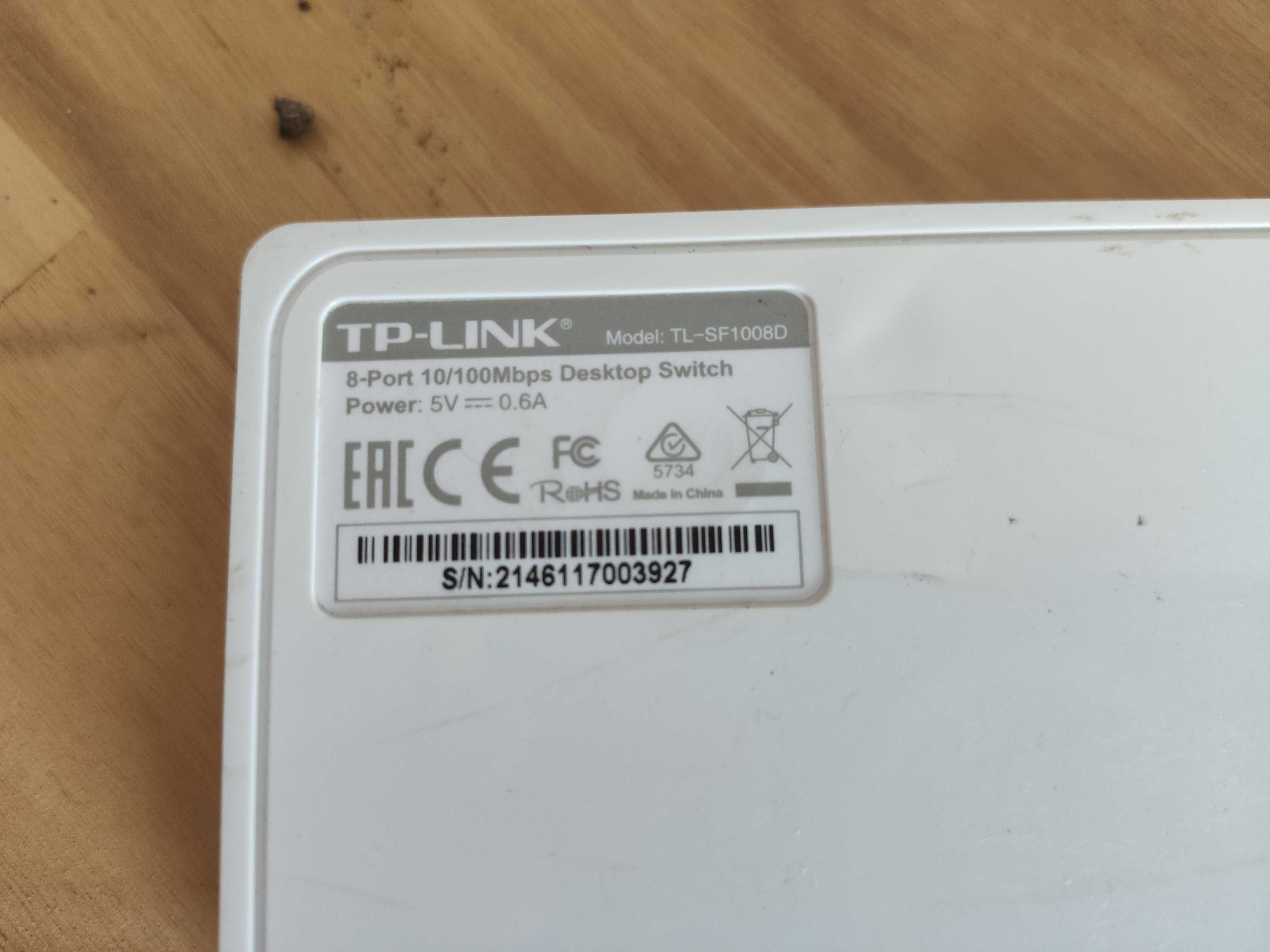 Суич / комутатор TP-Link TL-SF1008DS, 8 порта