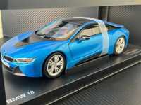 Macheta Auto 1/18 Paragon BMW I8 E Drive Protonic Blue Frozen Grey