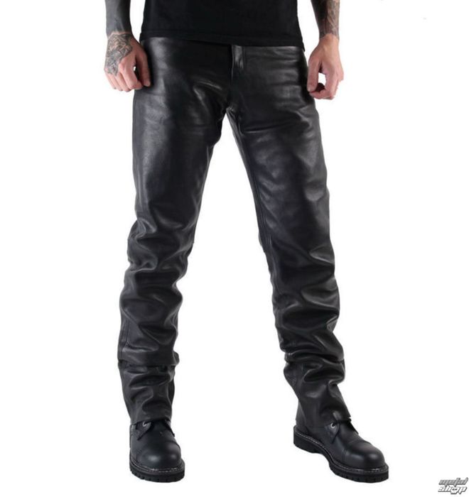 Pantaloni din piele pentru barbati. Marime M, 32/32