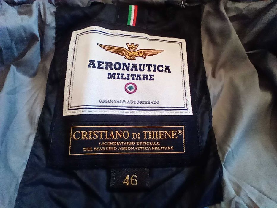 Aeronautica Militare пухено яке размер S пухенка 80% пух оригинал
