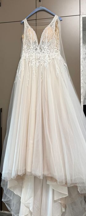Нежна италианска булчинска рокля Daria Karlozi XS/S