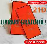 Folie sticla iphone x 15 xr 16 pro 12 mini se 13 promax 14 8 PLUS husa
