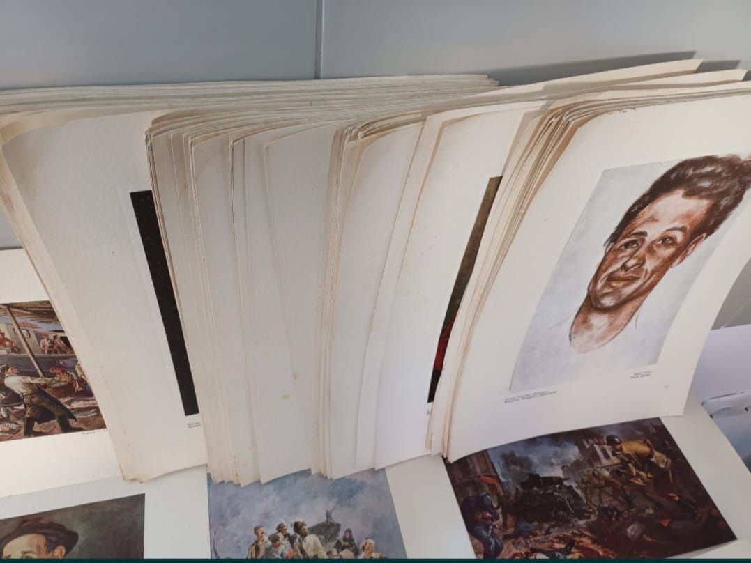 Tablou, planșe cu fotografii vechi pe carton