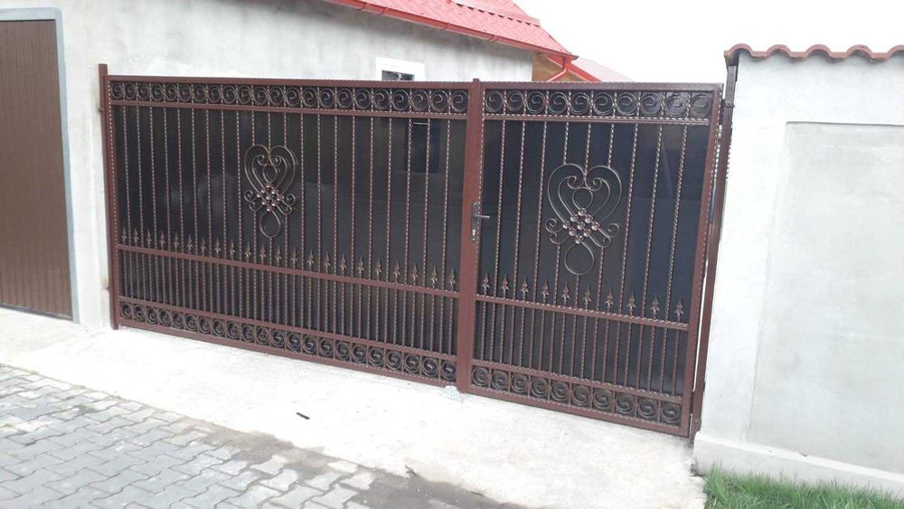 Garduri porti balustrade teava rotunda patrata fier forjat