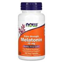 Мелатонин усиленного действия, Now Foods, 10 мг, 100 капсул