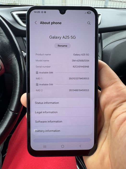 Vand samsung A25 5G 128gb