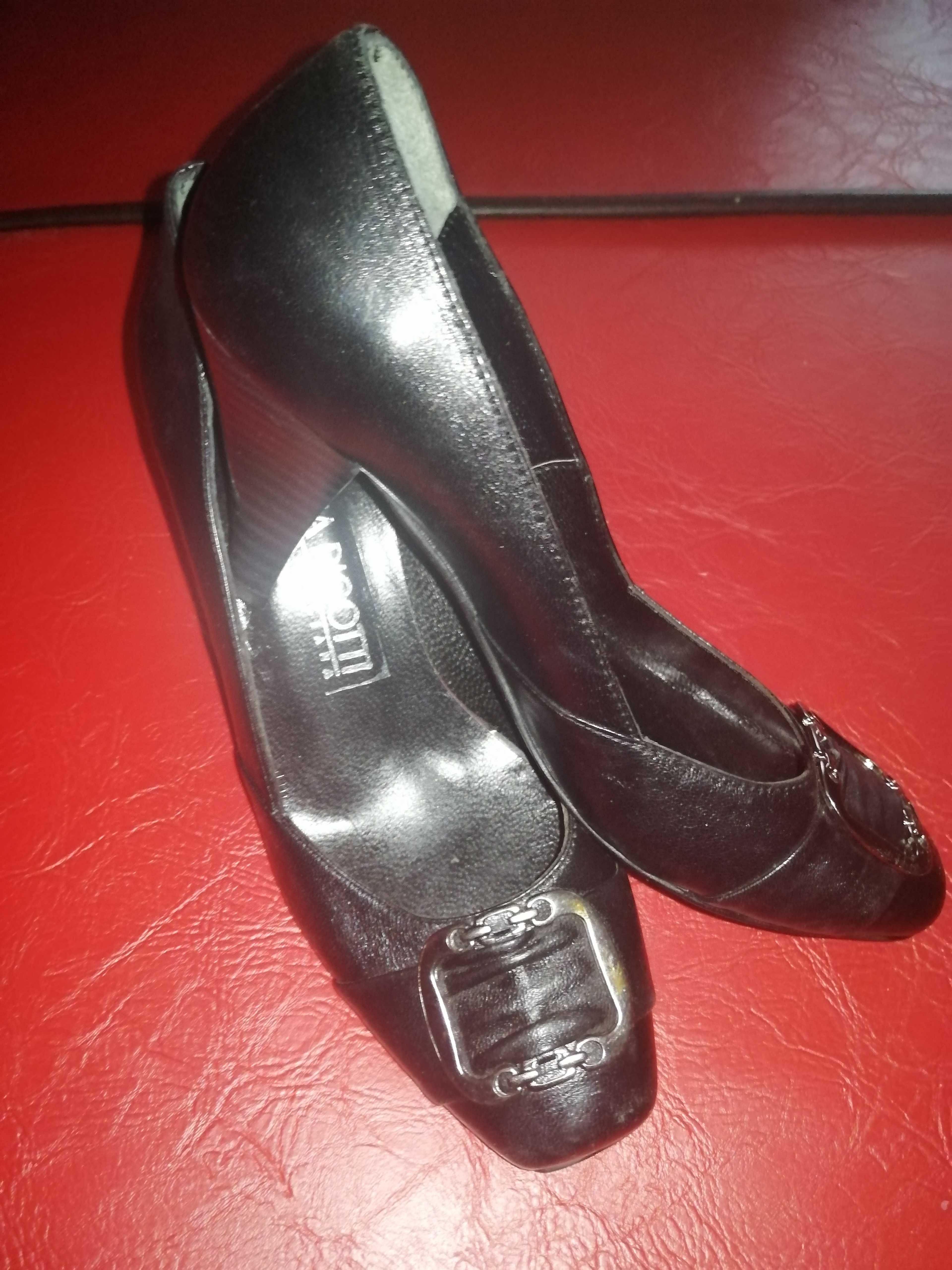 Pantofi damă eleganți, piele int./ ext. - negru, Patrizia Rigotti 36