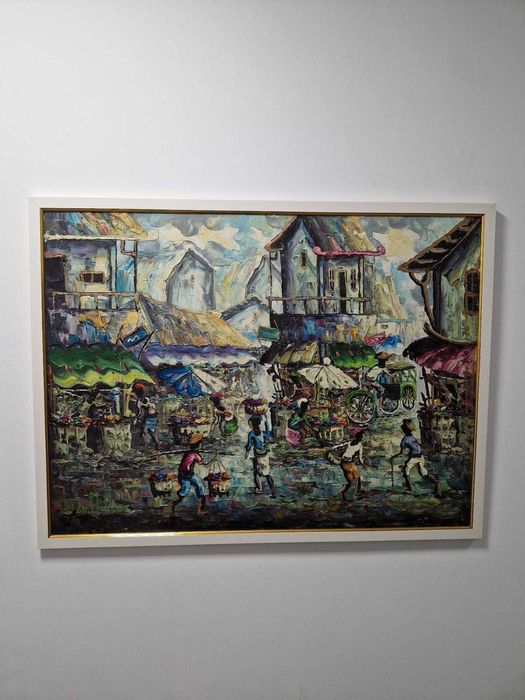 Tablouri pe panza in ulei   Viata si optimism tropical , 60/80 cm