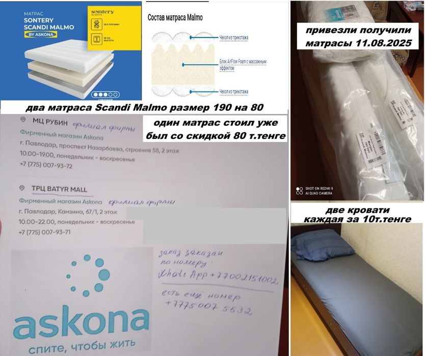 Кровать односпальная