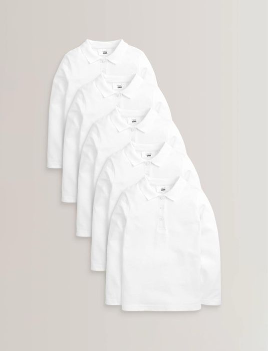 Рубашка поло с длинным рукавом на девочку