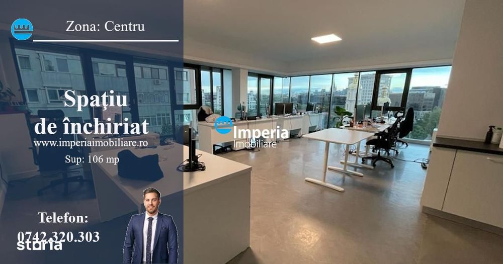 Inchiriez spatiu birou ultracental, zona Palas - Centru