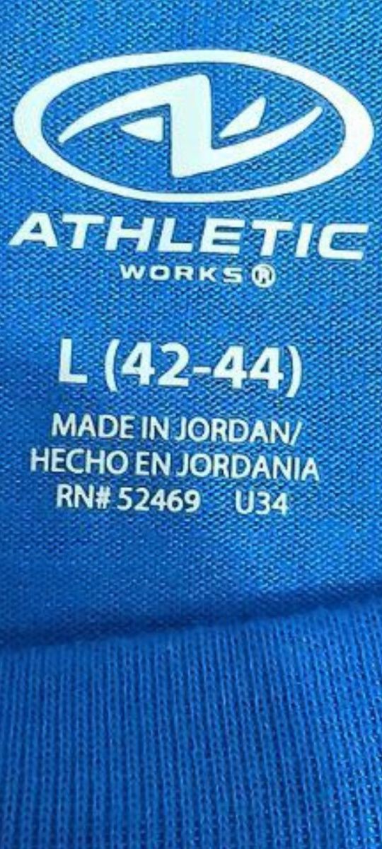 Из США, мужская спортивная футболка Athletic Work