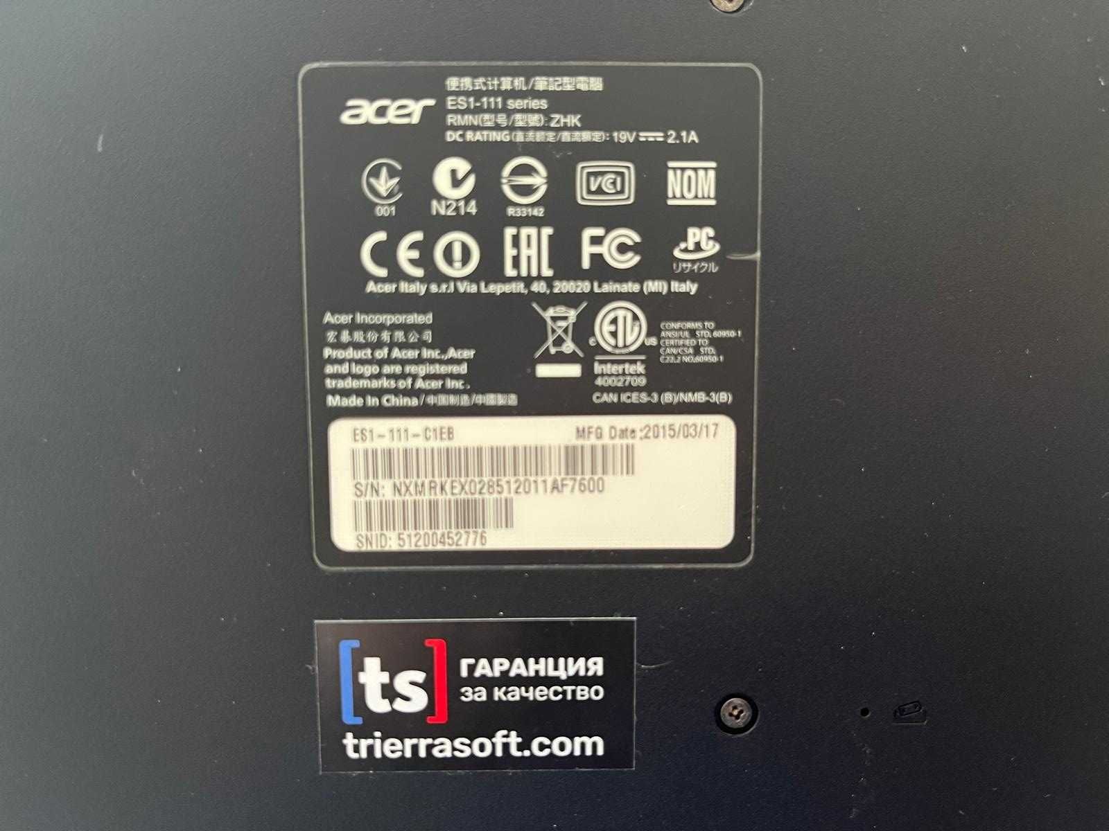 Лаптоп Aser Aspire E 11
