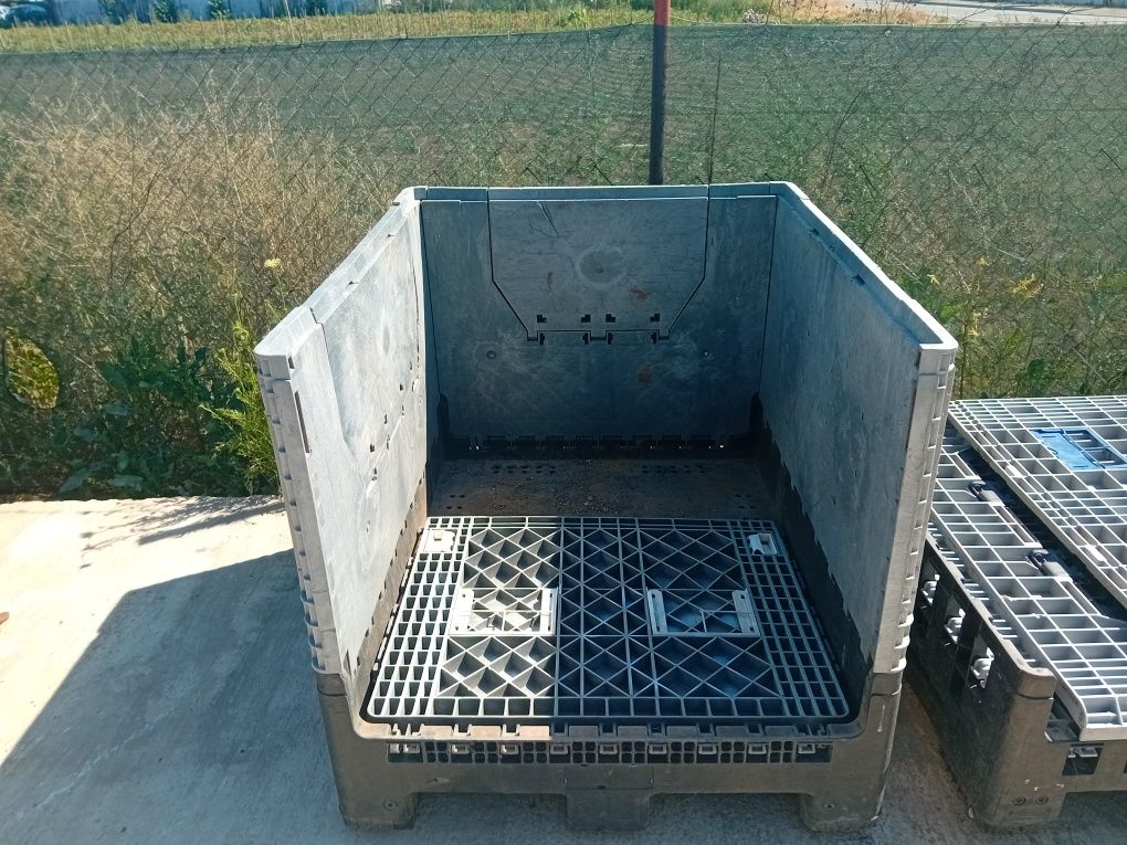 Boxpalet plastic  pliabil  container depozitare