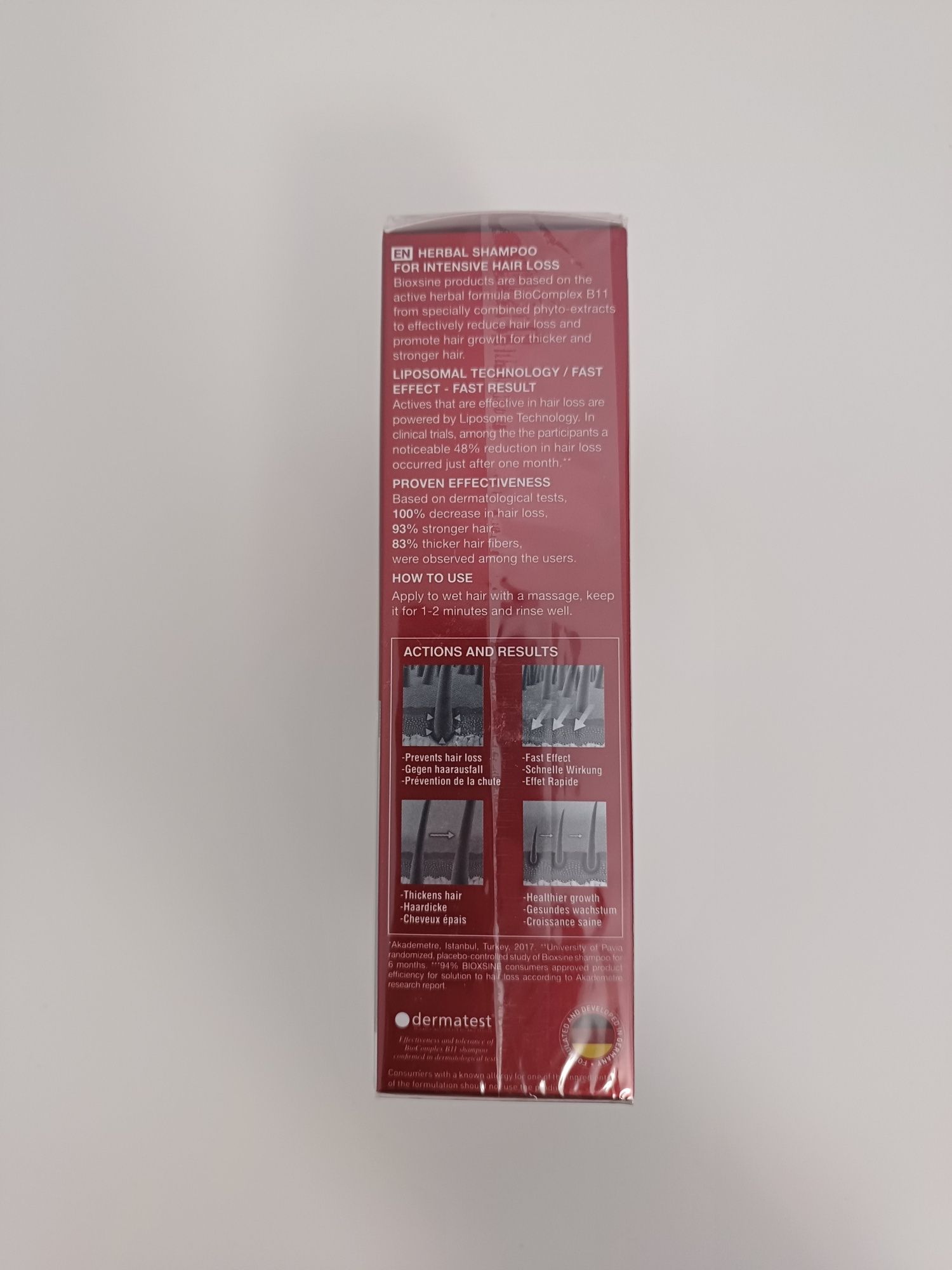 Șampon Bioxsine împotriva căderii părului. Produs sigilat.